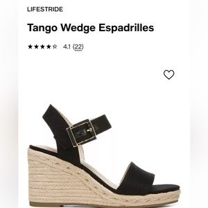 Black Wedge Sandals